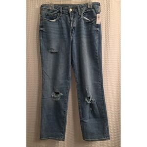 NEW Women Old Navy High Rise‎ O.G. Loose Distressed 12 Petite Jeans